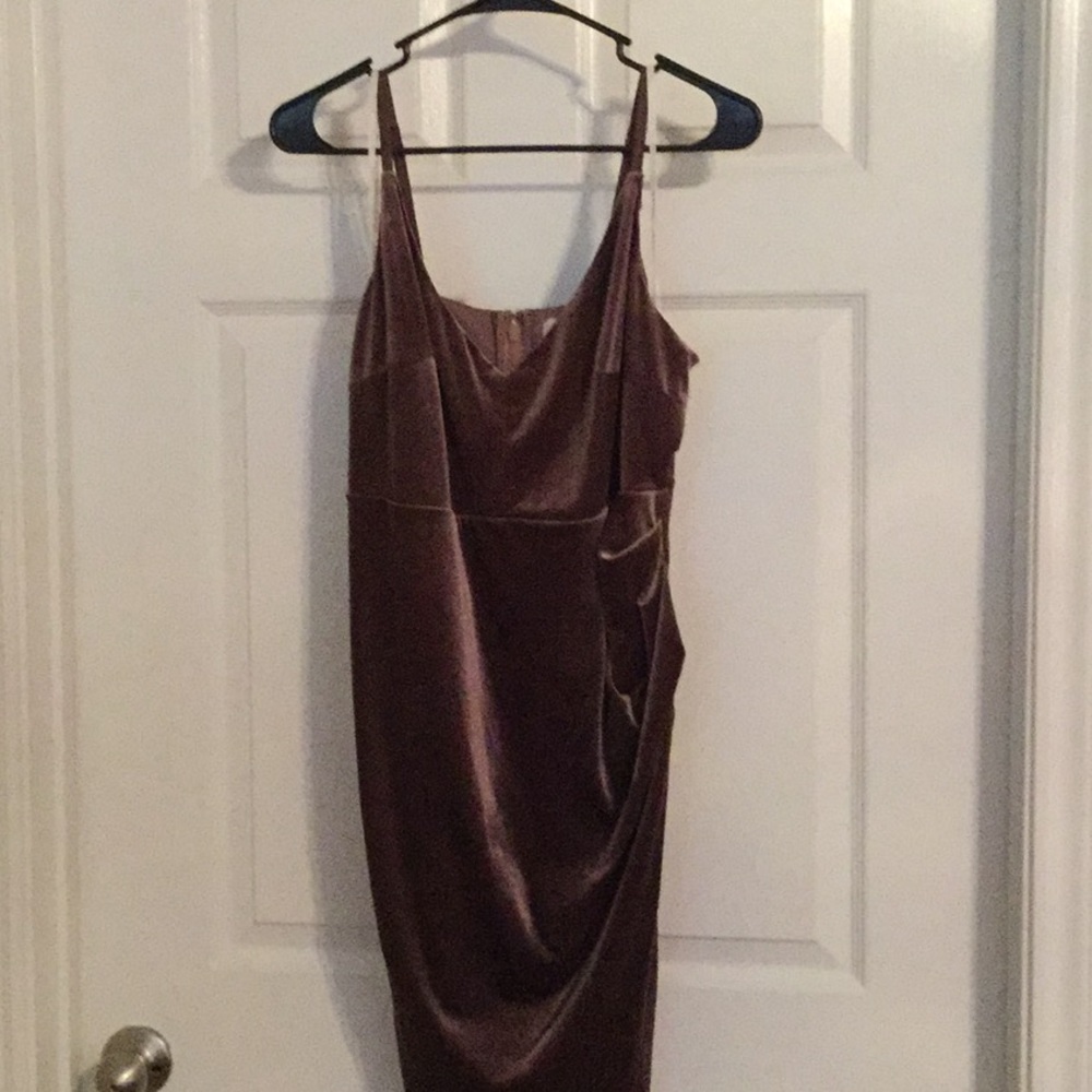 Velvet Asymmetrical Dress